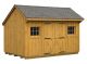 Pine Board & Batten Manor Shed - Quaker Roof 8' x 10' - Custom Order