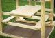 Wood Built-In Picnic Table - Custom Order