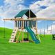 6x6 Challenger Wood Playset with Tarp Roof, Poly Slats and Sky Glider - Custom Order