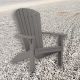 Finch Sea Aira Poly Adirondack Chair - Dark Gray