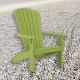 Finch Sea Aira Poly Adirondack Chair - Lime Green