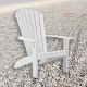 Finch Sea Aira Poly Adirondack Chair - White