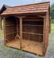 4' x 8' Colonial Style Rustic Mushroom Wood Firewood Shed