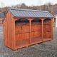 4' x 12' Colonial Style Pine Firewood Shed