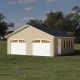 20' x 20' Clapboard A-Frame Cottage One-Story, Two-Car Garage - Custom Order