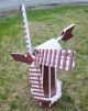 Beaver Dam Large Poly Windmill - Cherry with White