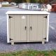 Regular Size Two-Can Trash Can Shed with PVC Lid - Custom Order