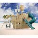 Voyager Wood Playset with Sail, Crow's Nest and 7' Tornado Tube Slide