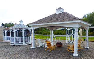 Gazebos at our Red Hook, NY location