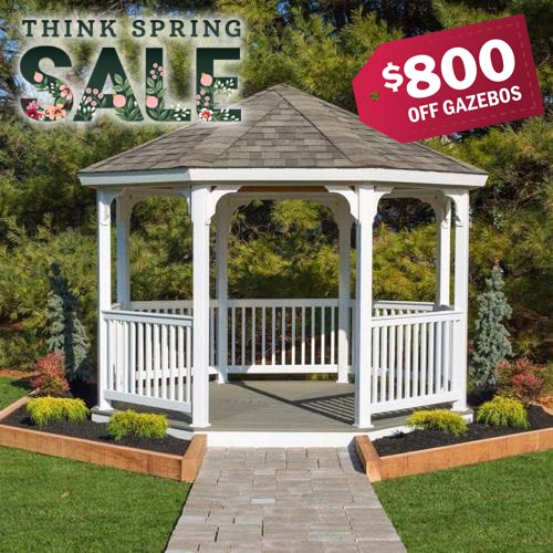 Think Spring Sale $400 Off Gazebos