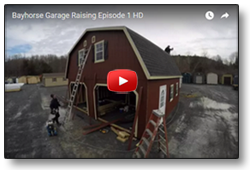 Amish "Garage Raisings" time-lapse videos