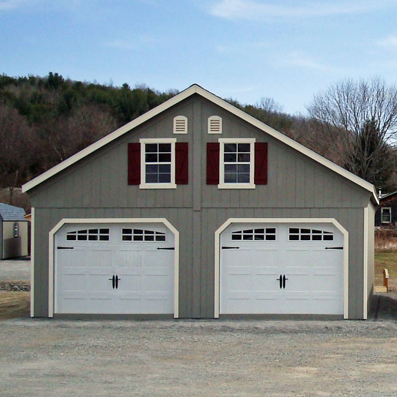 A-Frame Two-Story Two-Car Garages