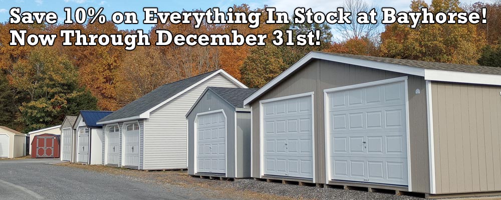 Save 10% on Everything In Stock at Bayhorse! Now Through December 31st!