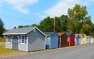 Sheds at our Red Hook, NY location